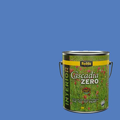 Rodda Paint CASCADIA ZERO Interior Semi-Gloss Paint & Primer in One, 1-Gallon, Parkwater - color: Parkwater, size: 128 Fl Oz (Pack of 1)