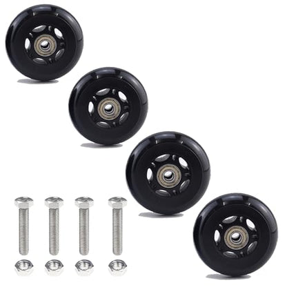 3" x 1" Chair Caster Wheels Office Chair Wheels Storage Cart Rolling Cart - size: 3 in