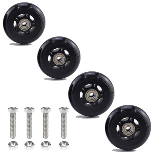 2.5" x 1" Transport Wheels for Exercise Bike 2.5 Inch PU Caster Wheels - size: 2.5 in