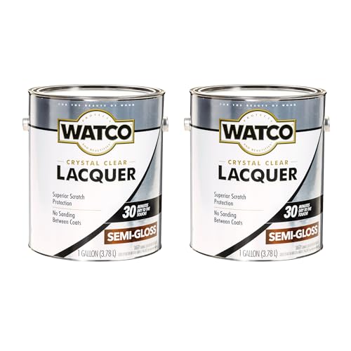 Watco Semi-Gloss Clear Lacquer Finish - color: Semi-Gloss, size: Gallon (Pack of 2)