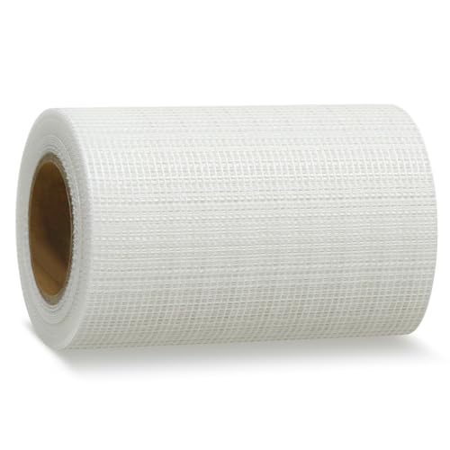QILIMA Self-Adhesive Fiberglass Drywall Joint Tape Mesh for Wall Patch, 6 Inch by 75 Feet White - size: 6Inch x 75 Feet
