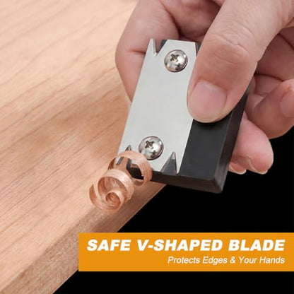 Edge Banding Trimmer with 4 Replacement Blades, Veneer Edge Cutter Planer