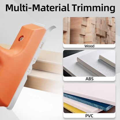 Imbot 3-In-1 Edge Banding Trimmer With Durable Stainless Steel Blades For Deburring, Planing, Trimming Wood Edges, Woodworking, Veneer, And Woodworking Trimming