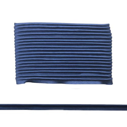 Yalulu 20 Meters Edge Sewing Ribbon Bias Piping Trim Lip Cord Trim for Upholstery Trimming Home Textile (Navy Blue)