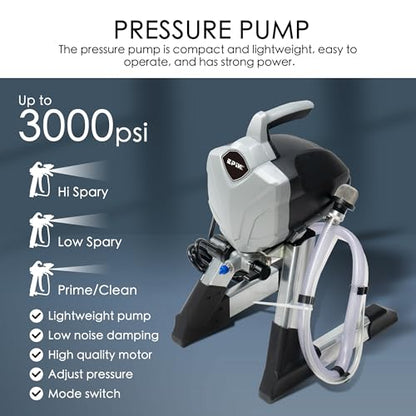 EPIK Airless Paint Sprayer 3000PSI High Pressure Paint Gun