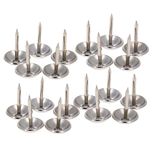 Aicosineg Upholstery Nails Tacks 0.43" Head Dia Stainless Steel Round Thumb Push Pins, for Cork Board Furniture Decorative Headboards Sofa Chair Hardware 35pcs - color: 11*17*3.6mm 35pcs