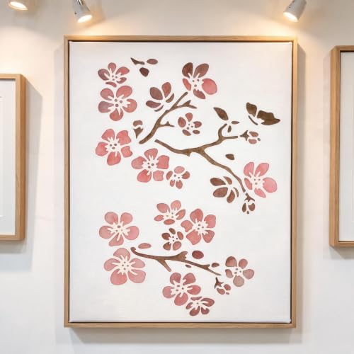 TIAMECH A4 Reusable Cherry Blossom Stencil for Painting - style: Cherry Blossom Twig