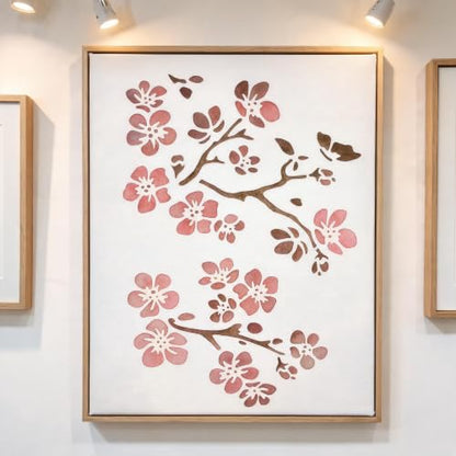TIAMECH A4 Reusable Cherry Blossom Stencil for Painting - style: Cherry Blossom Twig