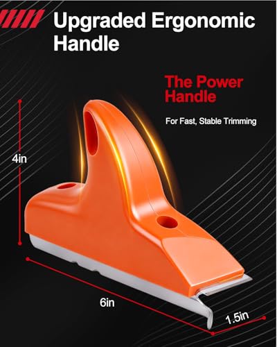 2PCS Edge Banding Trimmer, 3-in-1 Edge Banding Cutter with Sharp Stainless Steel Blades and Grip, Hand Planes Woodworking Trimmer Tools for Wood Veneer DIY PVC ABS on Straight Curved Chamfered Edges