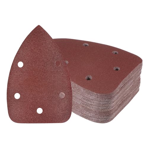60pcs Mouse Sander Detail Sandpaper 150Grit 3.5"x5.5" Triangle - size: 150 grit