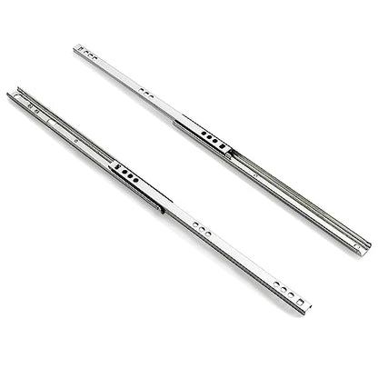 15.7 Inch Drawer Slides Runners Metal Ball Bearing Drawer Runner Draw for Replacement Two Way Drawing Slide Track Rail 17mm Wide x 400mm Length 1 Pair (0.7" Wide) - size: 15.7" * 0.7" (400*17mm)