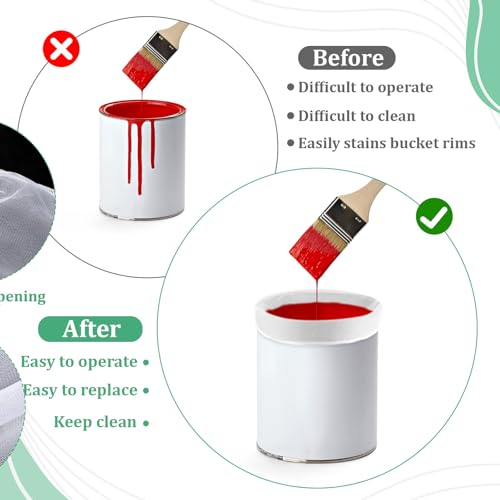 60 Pcs Paint Strainer Bags, 5 Gallon Fine Mesh Filter Bag
