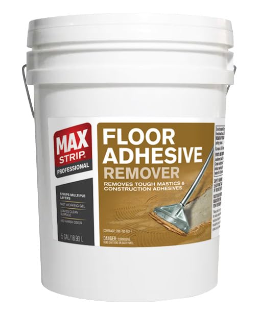 Max Strip Floor Adhesive Remover, Carpet & Mastic Glue Stripper, 5 Gal - size: 640 Fl Oz (Pack of 1)