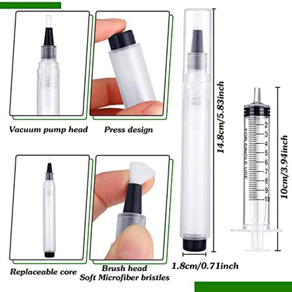 BBTO 5 Pack Touch up Paint Pen Fillable Refillable Paint Pen for Walls Reusable Wall Repair Painting Brush Tool for Wood Floors Furniture Cabinets Windows Doors Repair DIY Home Improvement