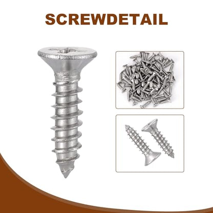 20Pcs 2.2 Inch Mending Plates Flat Brackets,Stainless Steel - size: 2.2inch