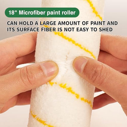 Voomey 18" Paint Roller kit，9 Piece 18 inch Paint Roller - size: 18" Paint Roller Kit