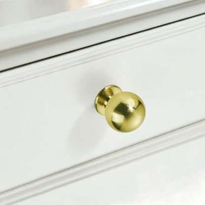 TUNNY 10 Pack Retro Cabinet Knobs-Brushed Gold Kitchen Cabinet Handles Single Hole Cabinet Pulls Kitchen Cabinet Hardware for Cupboard Drawer Pulls TU10188 - color: Brushed Gold, size: Single Hole-10Pcs
