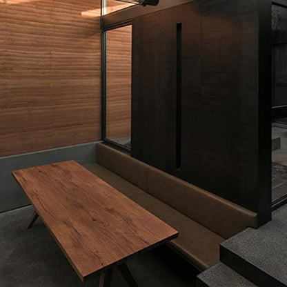 Peel and Stick Wood Grain Contact Paper for Old Furniture Kitchen Cabinets - color: Brown Red, size: 17.7" x 984"