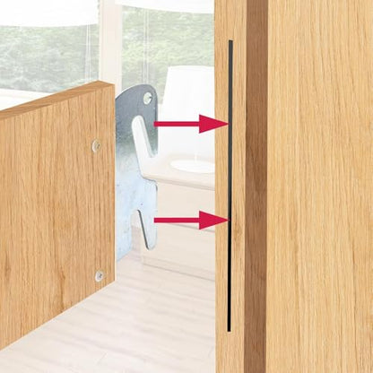 Bitray Wood Bed Plates Rail Hook Plates for Bed Frame Bracket Replacement - style: 8pcs