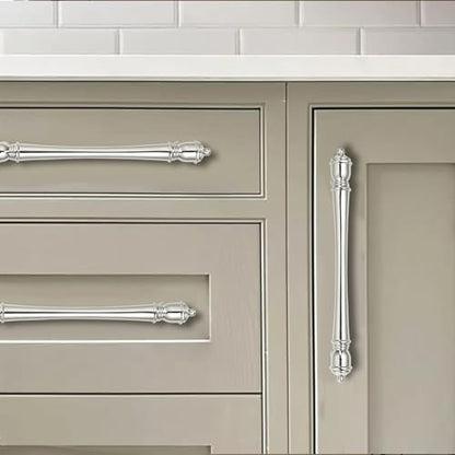 khtumeware 2 Pack 3-1/2 inch(89mm) Hole Center Virbant Polished Nickel Cabinet Pulls Heavy-Duty Solid Cabinet Hardware Drawer Pulls Hardware Suitable for Kitchens bathrooms and Dressing Tables - color: Polished Nickel, size: 3-1/2inch(89mm) hole center