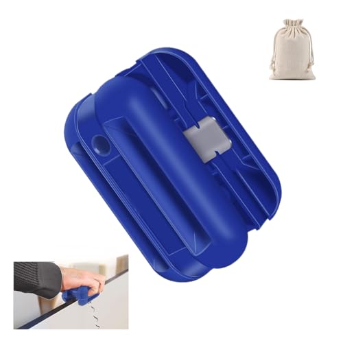 SHIAWASENA Hand Planer Versatile Woodworking Edge Bander for Burrs, Edge Banding Trimmer with Tungsten Carbide Blades, Double & Single Edge Operation for ABS, PVC, Veneer, Laminate, Melamine(Blue) - color: Blue