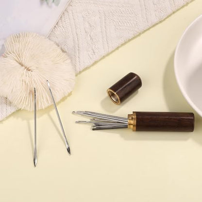 15pcs Leather Sewing Needles Kit, Large Eye Hand Stitching Needle
