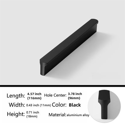 5 Pack Black Cabinet Pulls - Kitchen Hardware Handles for Dresser Drawers -T Shape Cabinet Hardware (4.57 inch,Black) - color: Black, size: 4.57 inch