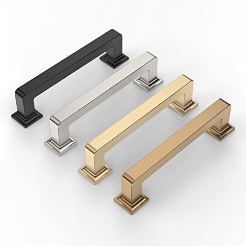 9BUILD 10 Pack 3.75 Inch Champagne Bronze Cabinet Handles,Kitchen Hardware - color: Champagne Bronze, size: 3.75"/96MM Hole Center