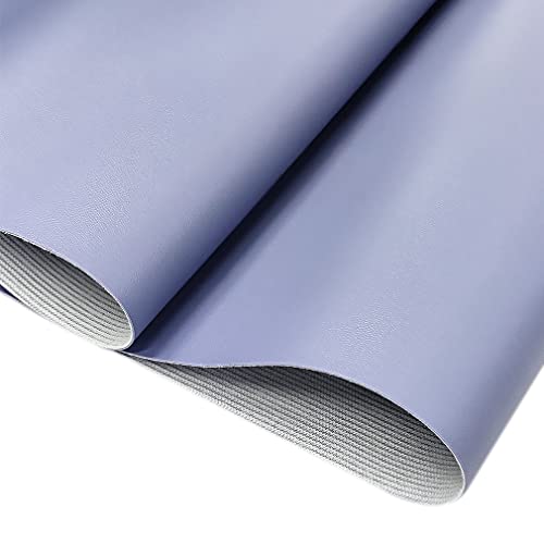 HYANG Smooth Solid Color Light Blue Faux Leather Sheets 1 Rolls 12"X53" (30cmX135cm),Faux Leather is Great for, Bows,Earrings Handmade DIY Craft Projects Making - color: Light Blue