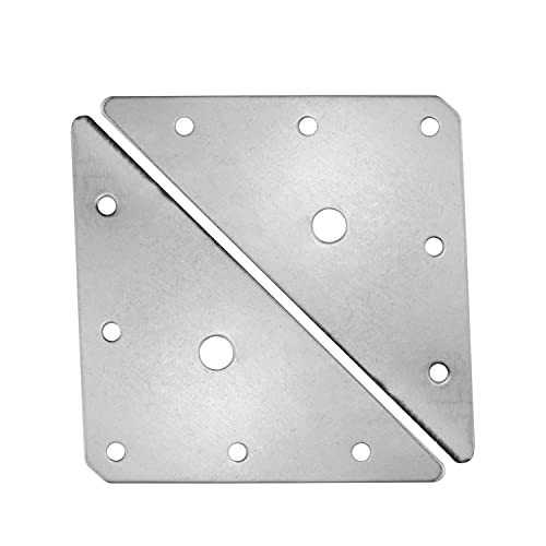 Mending Plates JCBIZ 4pcs Stainless Steel Triangular Flat Corner Braces Straight Brackets