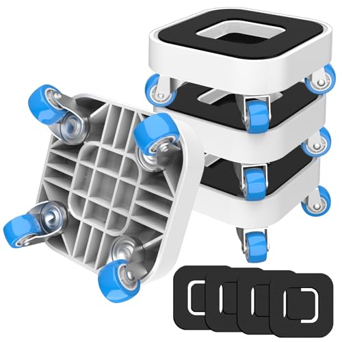 New Upgrade Furniture Sliders: Furniture Movers with Wheels & Groove - size: 1in wheels without pry bar
