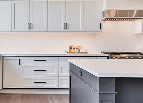 Amerdeco 6 Pack Matte Black Cabinet Pulls 5" - color: Matte Black, size: 5" hole center