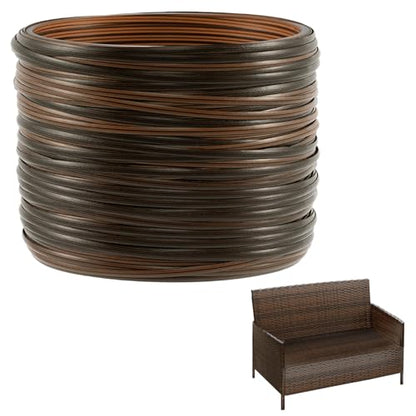 Biggun 230ft Wicker Repair Kit with Tangle-Free Reel, Premium New Materials - color: Graduated Dark Brown, size: 230ft