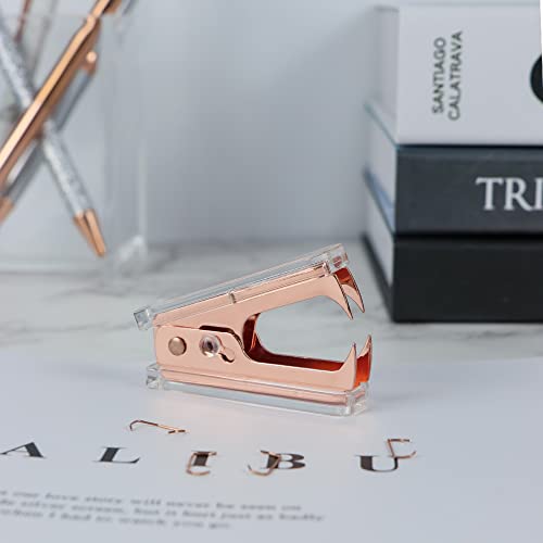 Rose Gold Staple Remover Staples Puller Removal Claw Tool - color: Rose Gold