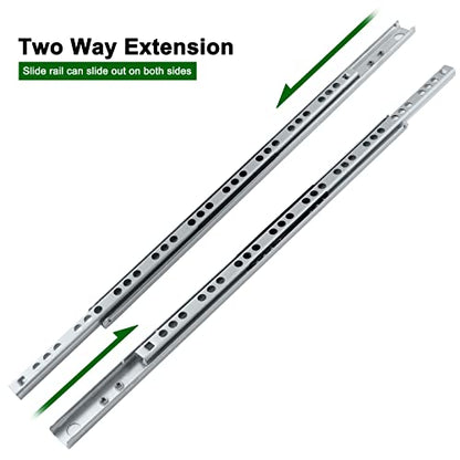 12 Inch Drawer Slides, 0.7" Wide, Pack of 12 - color: Style 2, size: 12" - 12PCS