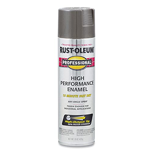 Rust-Oleum Pro High Performance Gloss Dark Machine Gray Spray Paint - color: Gloss Dark Machine Gray, size: 15 Ounce (Pack of 1)