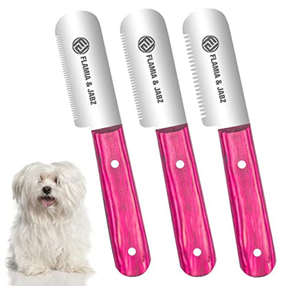 FJ Professional Stripping Knife, Right handed, 3 inch blade (Stainless Steel) (3 Pack, Pink) - color: Pink, size: 3 Piece Pack