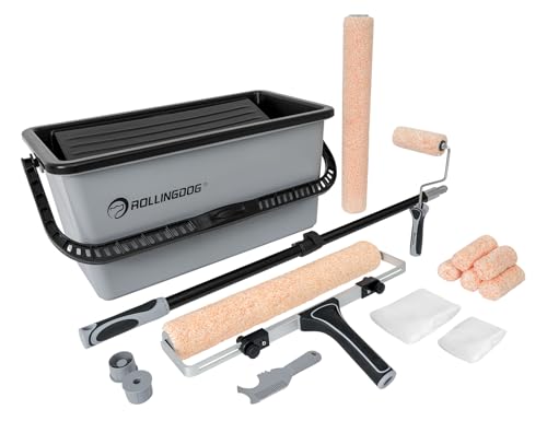 ROLLINGDOG 18 Inch Adjustable Paint Roller SetPainting Tool Kit - color: 18 inch paint bucket set