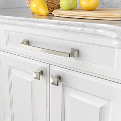 Amerdeco 10-Pack Brushed Satin Nickel Cabinet Hardware: 7 Inch(178mm) Hole Center Pulls for Bathroom, Kitchen & Dresser - color: Brushed Satin Nickel, size: 7" hole center