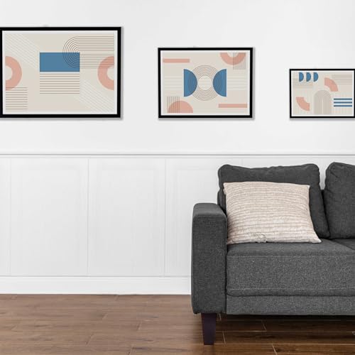 CODIN (5 Sizes: 3"-4"-5"-6"-8" Set of 4 Wood Furniture Legs - Square Sofa Legs, Couch Leg - Brown Mid-Century Modern Replacement Legs for Armchair Recliner Coffee Table Dresser (5") - size: 5"