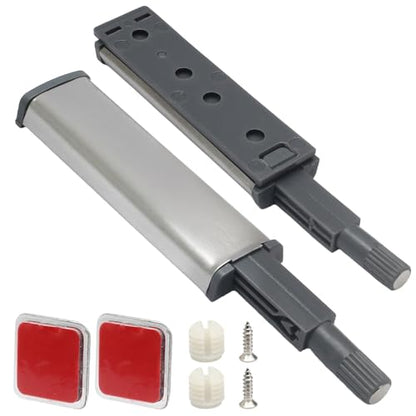 Magnetic Push Latch, 6 Pack, Grey