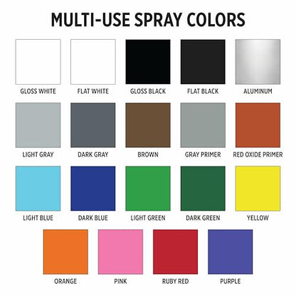 Spray Paint, 12 oz, 4-Pack (Flat Black) – All-Purpose, Indoor & Outdoor, Rust Resistant, for Wood, Metal, Plastic & Masonry - color: Flat Black