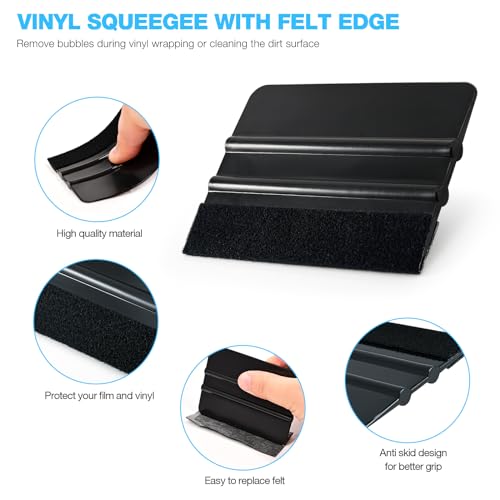 Gomake Vinyl Wrap Tool Kit for Car Wrapping & Window Tinting with Squeegee