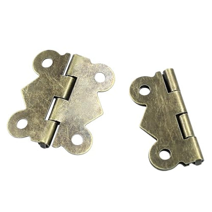 Jewelry Box Hinges, Antique Bronze, 30 x 25mm, 50 Pcs