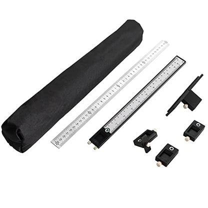 Joywayus Drill Punch Locator Cabinet Hardware Jig New Black Template Woodworking Accurate Drilling Tool - color: Black-abs