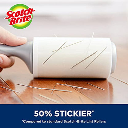 Scotch-Brite 50% Stickier Lint Roller, 288 Sheets Total, 6 Pack - size: 6 Rollers (288 Sheets)