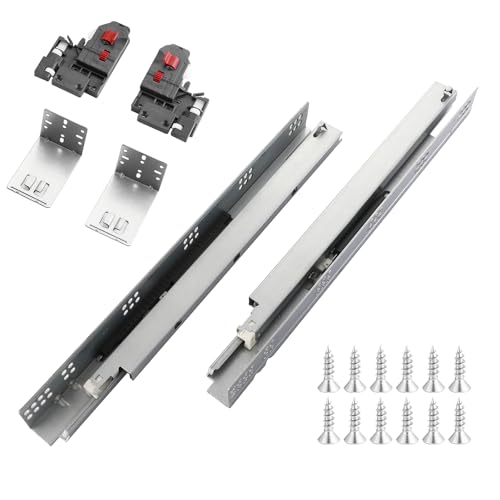21 Inch 6 Pairs Undermount Soft Close Drawer Slides Full Extension