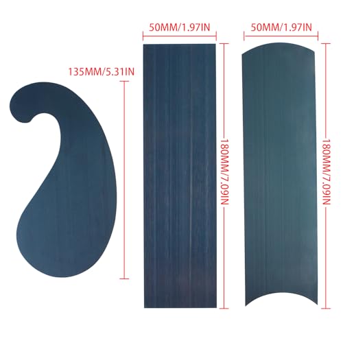 Cabinet Scraper, Card Scraper Woodworking Set - 3PCS Hardened High Manganese Steel Scrapers for Hardwood Finishing, Ideal forDeburring,Polishing,Contour Sanding