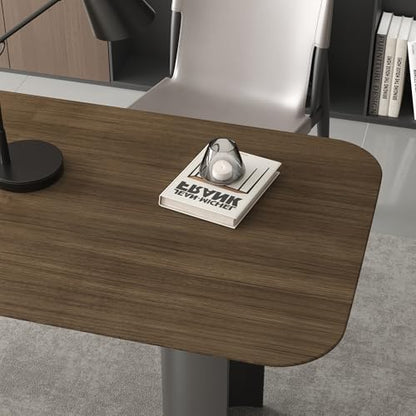 JSEVEM Walnut Wood Contact Paper Brown Peel and Stick Wallpaper Waterproof Removable Vinyl Warp Self-Adhesive Wall Paper for Countertops Bedrooms Kitchen Furniture16×118" - color: Brown, size: 16" x 118"