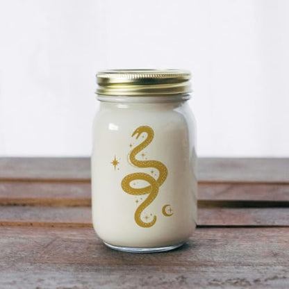 Peacoblue Golden Snake Rub On Transfers for Furniture Craft 6"x12" - style: Golden Snake